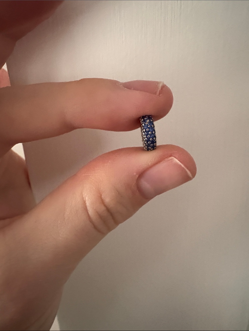 Pandora Blue Pave Spacer Charm